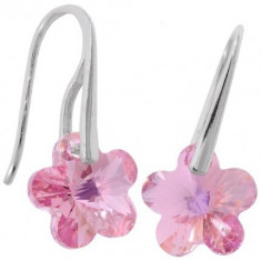 Cercei cu cristale swarovski Flower p 12 Wire foto