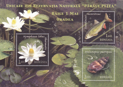 Romania 2008 Lp 1822 Rezervatia Paraul Petea Bloc MNH. foto