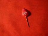 Insigna - Donator de Sange - plastic , h= 1,5 cm