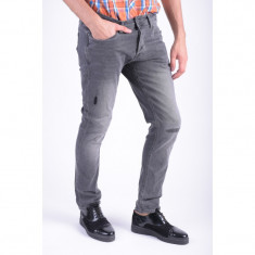 Blugi Bumbac Jack&amp;amp;Jones Tim Original Am 076 Slim Fit Gri foto