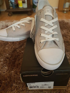 Tenisi Converse All Star - 100% originali - GREY / WHITE /MOUSE- Cod  555866C, 41, Gri, Textil | Okazii.ro