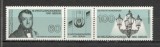 Germania 1991 - Congres mondial al gazelor Berlin, streif MNH cu VINIETA, R2, Nestampilat