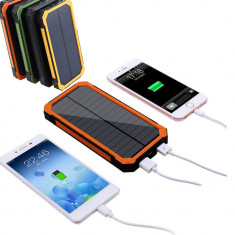 Powerbank cu incarcare solara de 20000 mah, rezistent la soc, apa, praf foto