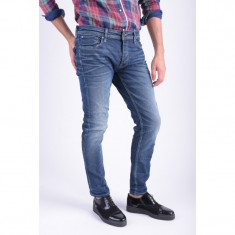 Blugi Bumbac Jack&amp;amp;Jones Tim Original 977 Slim Fit Blue Denim foto