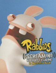 Rabbids: Screaming Rabbid Figurine and Illustrated Book foto