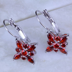 Cercei new fashion red charming garnet foto