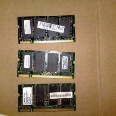 Lot 3 x memorii laptop ddr 1 de 256 m