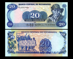 Nicaragua 1985 - 20 cordobas UNC foto