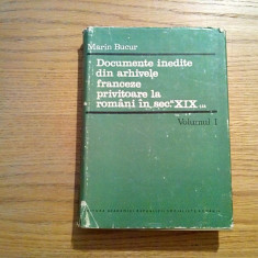 DOCUMENTE INEDITE DIN ARHIVELE FRANCEZE PRIVITOARE LA ROMANI - Marin Bucur 1969