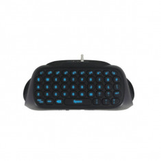 Tastatura chatpad Dobe wireless 2.4G compatibila cu controllerul pentru Playstation 4/Slim/Pro PS4, negru foto