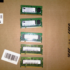 Lot 5 x memorii laptop ddr 2 de 512 m