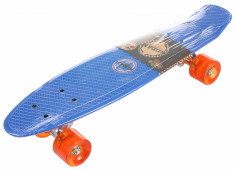 Flip LED Pennyboard plastic , 22,5in albastru foto