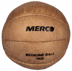 Leather Medicine Ball piele naturala, fabricata manual 1 kg foto