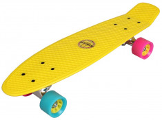 Flip Plastic Pennyboard, 22,5in galben foto