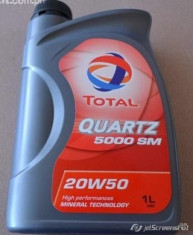 Ulei motor TOTAL QUARTZ 5000 20W50 1L foto