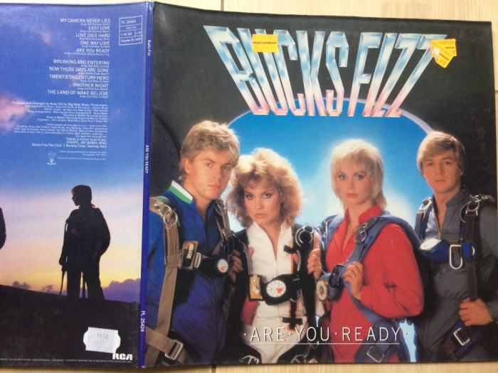 Bucks Fizz Are You Ready 1982 disc vinyl lp muzica pop rock RCA rec. germany VG+