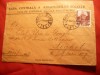 Plic Antet Casa Centrala Asigurarilor Sociale Tg. Mures, Circ. Sighet 1937 - Colectie Istorica