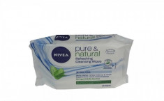 NIVEA SERVETELE UMEDE DEMACHIANTE PURE NATURAL 25BUC foto