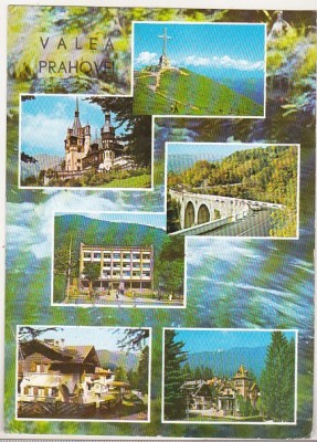 bnk cp Valea Prahovei - Vedere - circulata - marca fixa foto