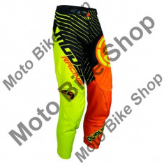 MBS Pantaloni motocross copii Moose Racing Qualifer S18Y, negru/galben/portocaliu, 28, Cod Produs: 29031584PE foto