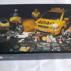 Puzzle ADAC, imagine masini si obiecte auto, pentru pasionati de masini, 80 buc