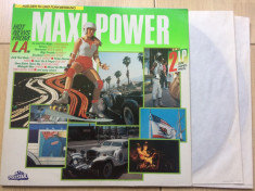 Maxi Power Hot News From LA dublu disc vinyl 2 lp muzica pop rock disco anii 80 foto