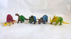 Lot 5 figurine dinozauri plastic, cca 7-8cm lungime foto