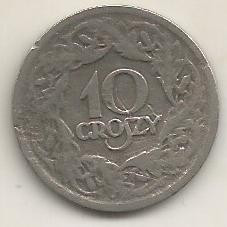 POLONIA 10 GROSZY 1923 [3] livrare in cartonas foto