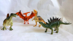 Lot 4 figurine dinozauri de calitate buna, cca 16-22cm lungime, frumos pictati foto