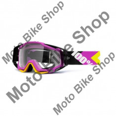 MBS Ochelari motocross 100% Racecraft, protectie nas detasabila, mov, sticla clara + argint..., Cod Produs: 26011756PE foto