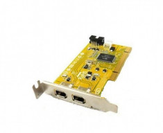 Adaptor PCI FireWire IEEE-1394A, low profile bracket foto