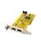 Adaptor PCI FireWire IEEE-1394A, low profile bracket