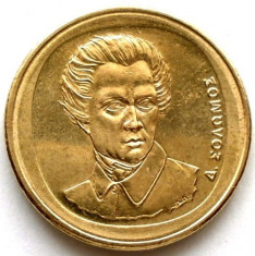 GRECIA , Dionysios Solomos (1798-1857) , 20 DRAHME 1990 , BRONZ 25mm. foto