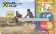 card bancar Mastercard Raifeissen foto