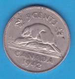 (M1656) MONEDA CANADA - 5 CENTS 1942, America de Nord