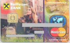 card bancar Mastercard Raifeissen foto