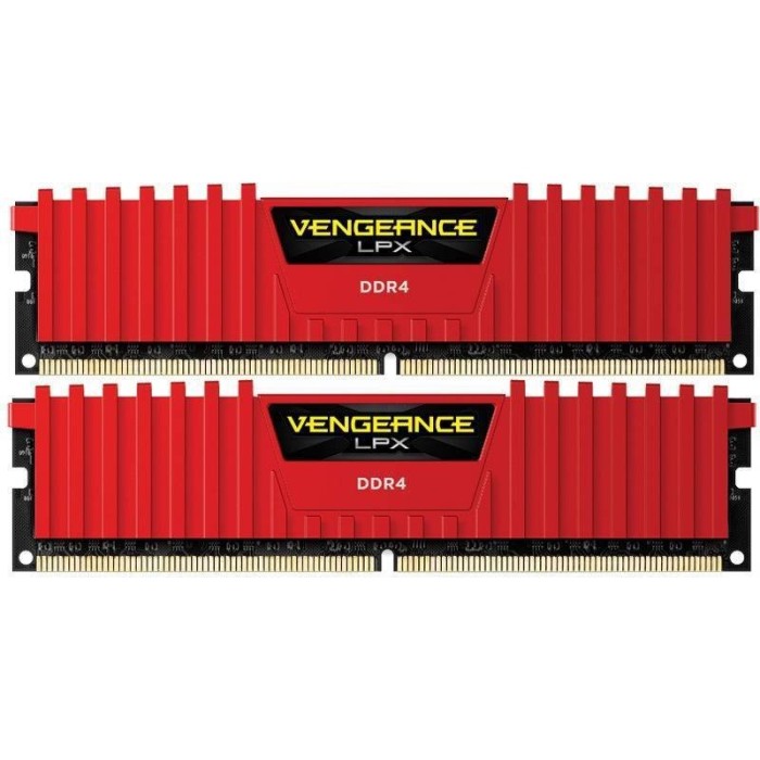 Memorie Corsair Vengeance LPX Red 32GB DDR4 3200 MHz CL16 Dual Channel Kit foto mare Memorie Corsair Vengeance LPX Red 32GB DDR4 3200 MHz CL16 Dual Channel Kit foto mare