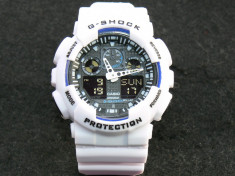 CASIO G-SHOCK GA-100-1A4ER WHITE&amp;amp;BLACK FACE DESIGN-MADE IN JAPAN-POZE REALE !!! foto