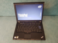 Lenovo Thinkpad T400 Core2Duo P8400 2.3Ghz -RAM 4Gb -HDD 250Gb - Baterie 1-2h foto