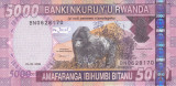 Bancnota Rwanda 5.000 Franci 2009 - P37 UNC