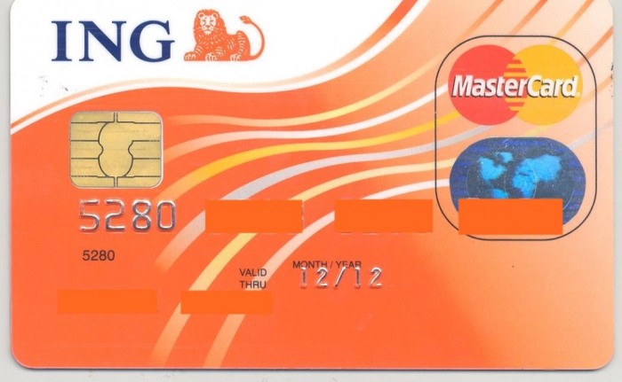 card bancar Mastercard ING foto mare card bancar Mastercard ING foto mare
