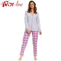 Pijama Dama cu Nasturi De Sus Pana Jos, Marimi Mari, DN N ightwear, Cod 1380 foto