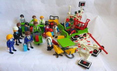 Lot figurine diverse Playmobil aeroport (calatori, vamesi, masinute pt bagaje,) foto