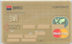 card bancar Mastercard BRD foto