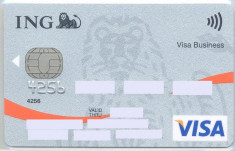 card bancar Visa ING foto