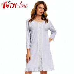 Camasa De Noapte Maneca Lunga, Elegant Lace, DN Nightwear, Cod 1360 foto