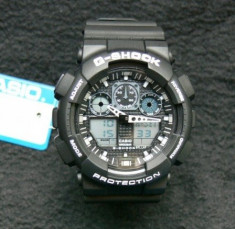 CASIO G-SHOCK GA-100-1A4ER BLACK&amp;amp;WHITE DESIGN-MADE IN JAPAN-MANUAL-POZE REALE foto