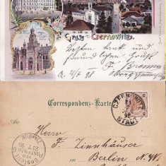 Cernauti , Bucovina - litografie 1898