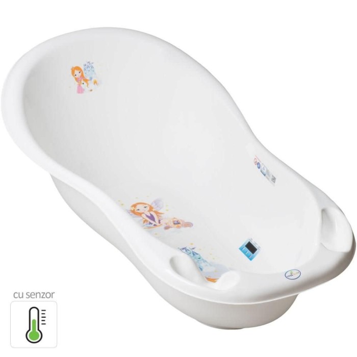Cadita Piscot 102 cm Little Princess cu Senzor de Temperatura - Tega Baby - Alb foto mare Cadita Piscot 102 cm Little Princess cu Senzor de Temperatura - Tega Baby - Alb foto mare