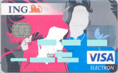 card bancar Visa ING foto